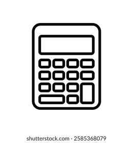 calculator icon Vector illustration in black