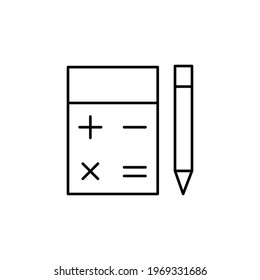 calculator icon vector illustration. business and finance. isolated on white background