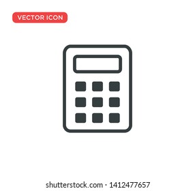 Calculator Icon Vector Illustration Design