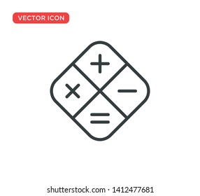 Calculator Icon Vector Illustration Design