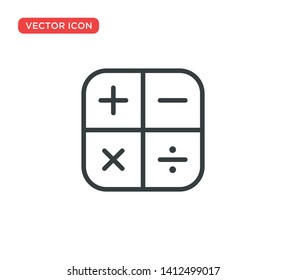 Calculator Icon Vector Illustration Design
