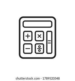 Calculator Icon Vector Illustration Design