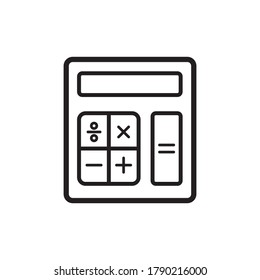 Calculator Icon Vector Illustration Design