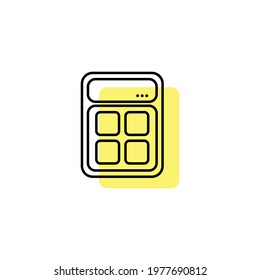 Calculator Icon Vector Illustration Design