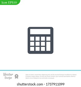 Icono de la calculadora Ilustración Vector EPS 10.
