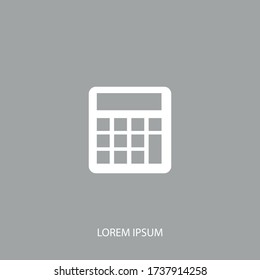 Icono de la calculadora Ilustración Vector EPS 10.