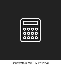 Icono de calculadora. Ilustración del vector EPS 10.