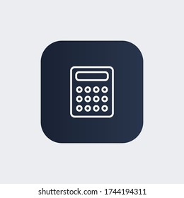 Calculator icon. Vector illustration EPS 10.