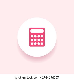 Calculator icon. Vector illustration EPS 10.