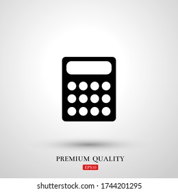 Calculator icon. Vector illustration EPS 10.