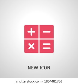 icono de calculadora. Ilustración del vector EPS 10.
