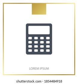 calculator icon. Vector illustration EPS 10.