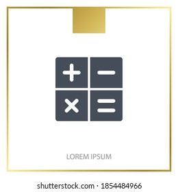 calculator icon. Vector illustration EPS 10.