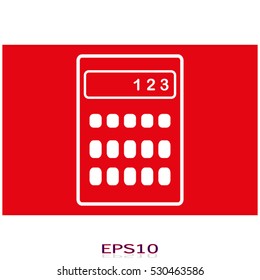 calculator icon, vector illustration EPS 10