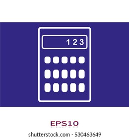 calculator icon, vector illustration EPS 10