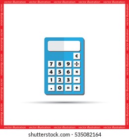 Calculator icon. Vector illustration eps10.