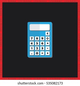 Calculator icon. Vector illustration eps10.