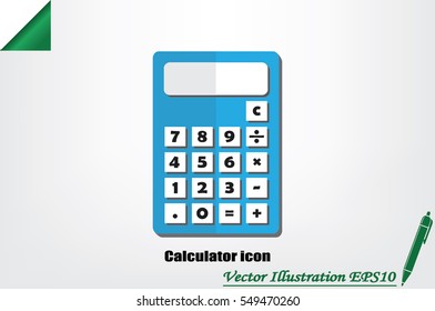 Calculator icon. Vector illustration eps10.