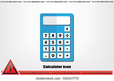 Calculator icon. Vector illustration eps10.