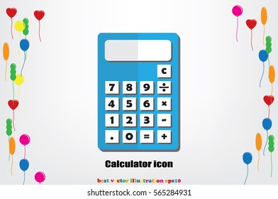Calculator icon. Vector illustration eps10.