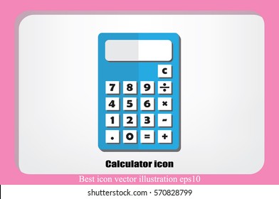Calculator icon. Vector illustration eps10.