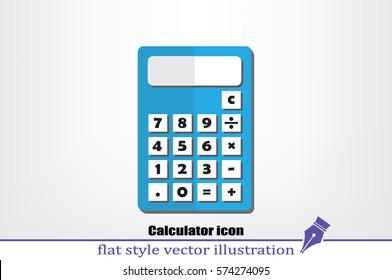 Calculator icon. Vector illustration eps10.