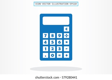 Calculator icon. Vector illustration eps10.