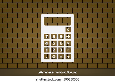 Calculator icon. Vector illustration eps10.