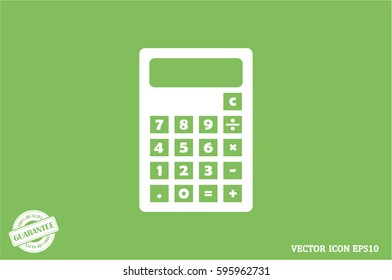 Calculator icon. Vector illustration eps10.