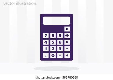Calculator icon. Vector illustration eps10.