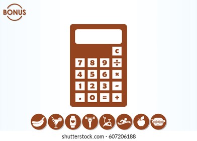 Calculator icon. Vector illustration eps10.