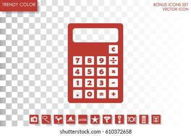 Calculator icon. Vector illustration eps10.