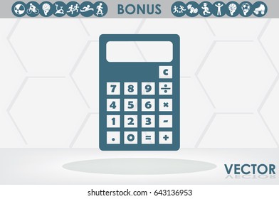 Calculator icon. Vector illustration eps10.