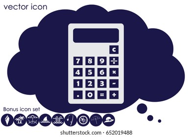 Calculator icon. Vector illustration eps10.