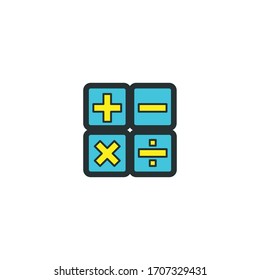calculator icon vector illustration flat