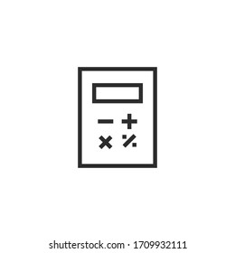 calculator icon vector illustration flat
