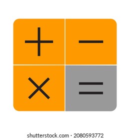 calculator icon vector illustration flat