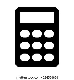 calculator icon, vector illustration. Flat design style