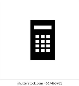 calculator icon, vector illustration. Flat design style