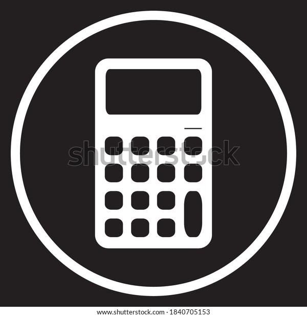 Calculator icon, vector illustration. Flat design\
style. eps 10