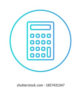 calculator icon vector illustration. calculator icon gradient design.