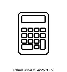 Calculator icon, vector illustration. vector calculator icon illustration isolated on white background. 