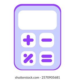 Calculator icon. Vector illustration isolated on white background.