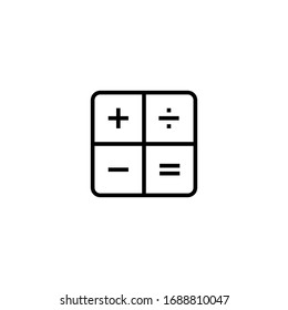 calculator icon vector illustration. calculator icon line style