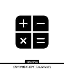 Calculator Icon Vector Illustration Logo Template