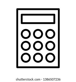 Calculator Icon Vector Illustration Logo Template