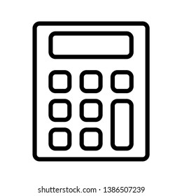 Calculator Icon Vector Illustration Logo Template