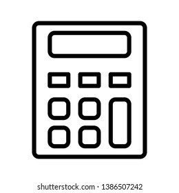 Calculator Icon Vector Illustration Logo Template