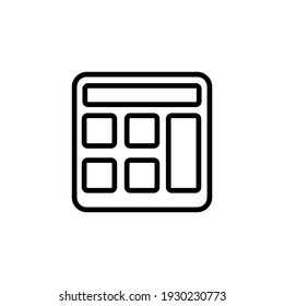 Calculator icon vector illustration logo template for many purpose. Isolated on white background.