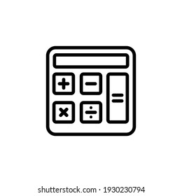 Calculator icon vector illustration logo template for many purpose. Isolated on white background.